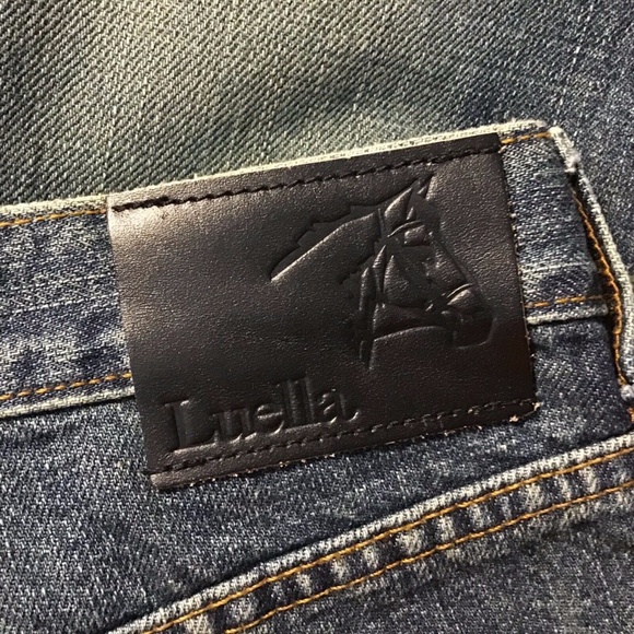 🦋Luella Patch Star Heart Embroidered Jeans Jrs 13 - Picture 5 of 8